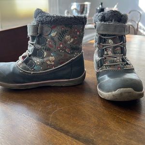 See Kai Run- girls winter boot- size 12- used but still lots of use left